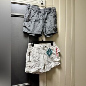 UNIONBAY Cargo Shorts Gray and White for Everyday Style